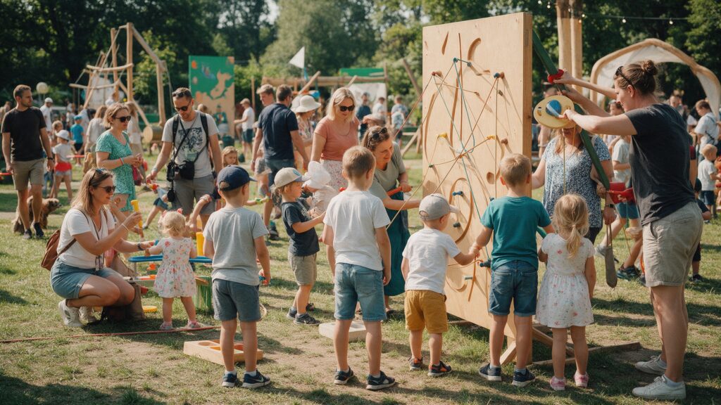 Plenerowy event dla dzieci Rodzinna strefa atrakcji podczas plenerowego eventu dla dzieci – Doctor Event